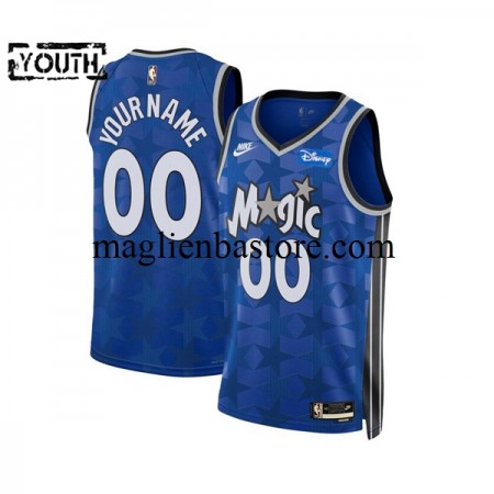 Maglia NBA Orlando Magic Personalizzate 2023-2024 Nike Classic Edition Blu Swingman - Bambino